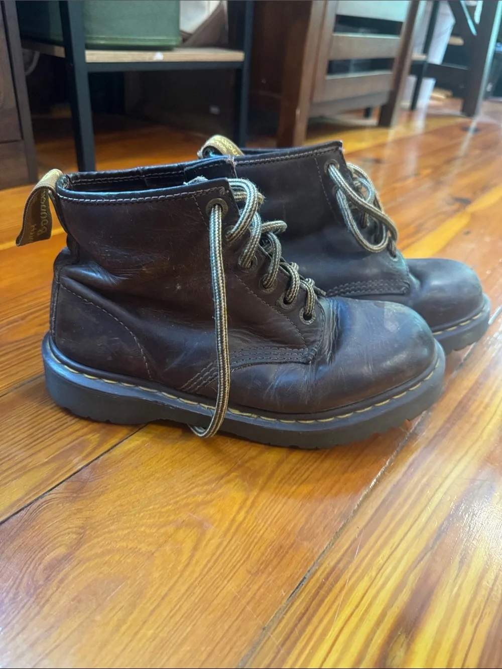 Dr. Martens Brown Leather Chukka Boots